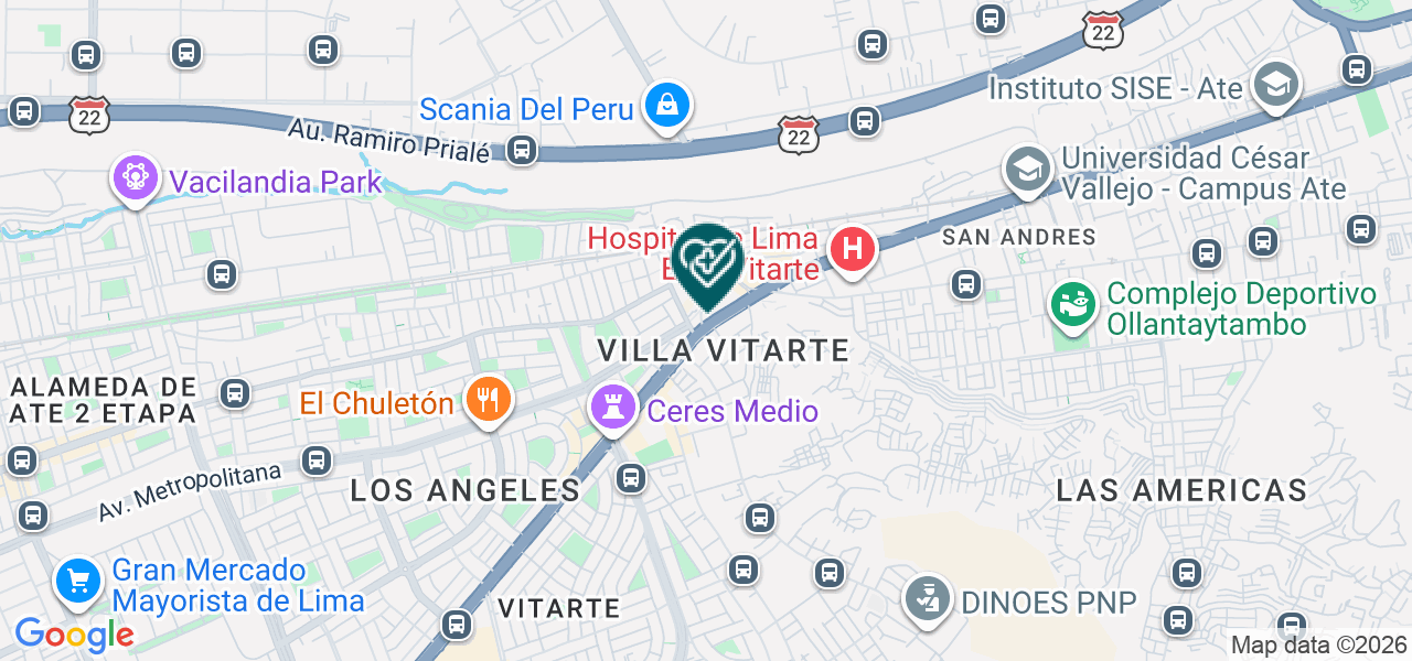 Mapa de Consultorio Salud Femenina