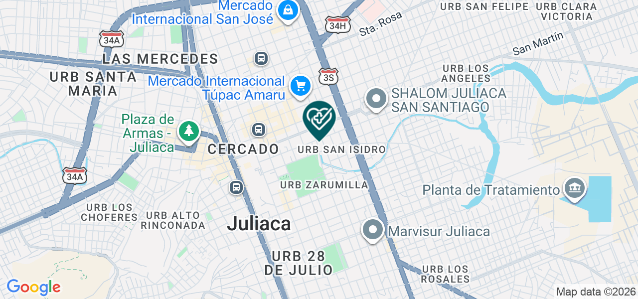 Mapa de Centro Medico Fisioluz E.I.R.L.