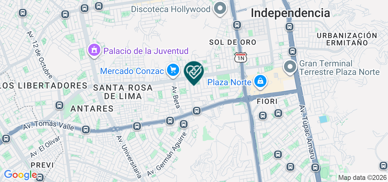 Mapa de Consultorio Odontologico Sonrisas