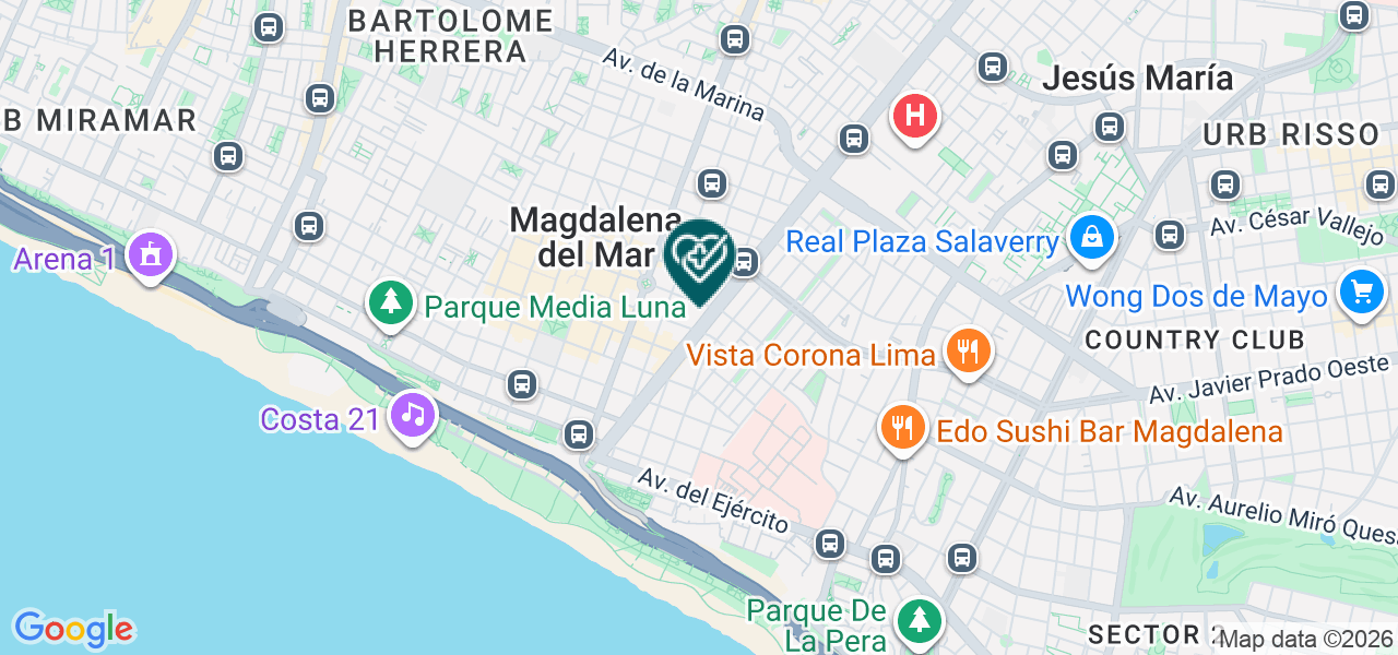Mapa de Algin Medical