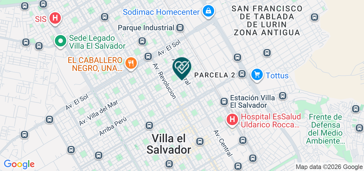 Mapa de Medical Center del Peru