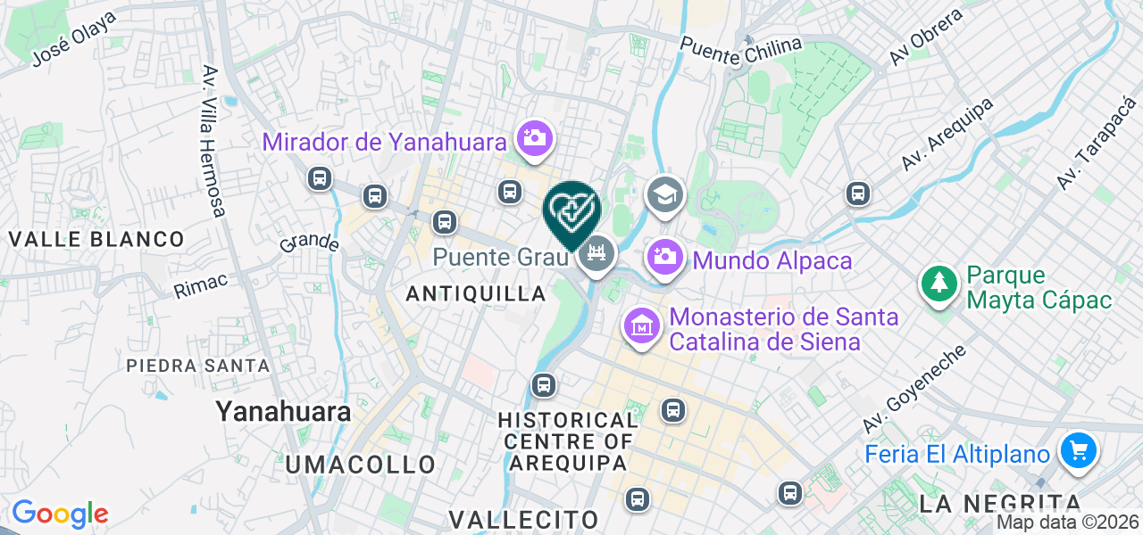 Mapa de Consultorio Médico de Oftalmología