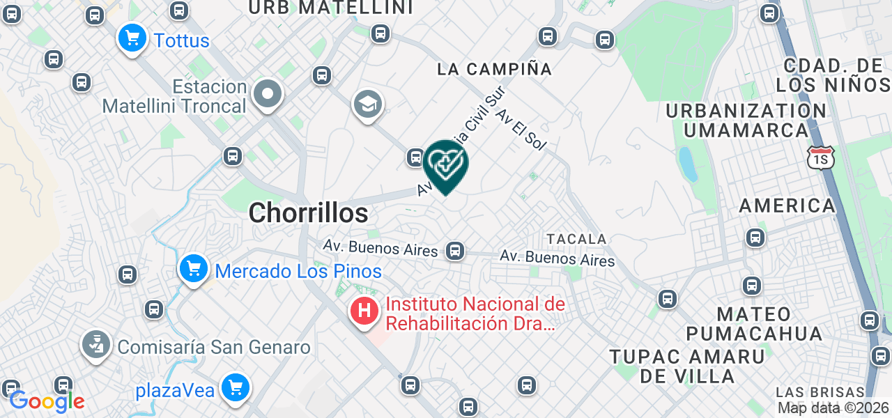Mapa de Consultorio Dental Misterdent