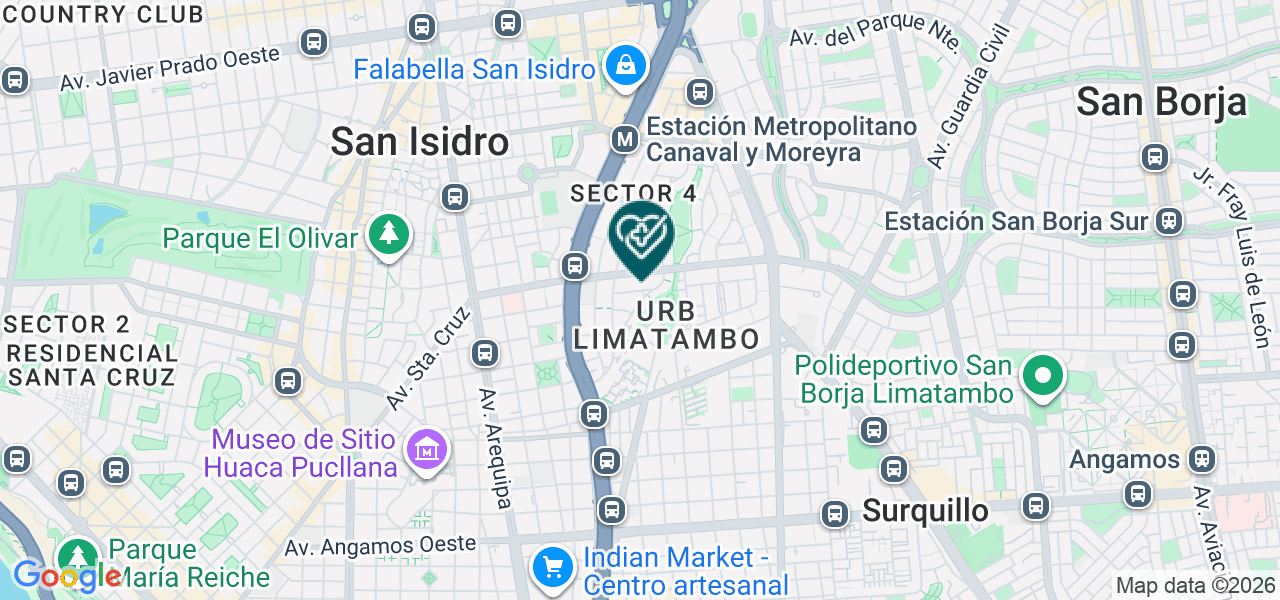 Mapa de Consultorio Dental Mv Dental Group