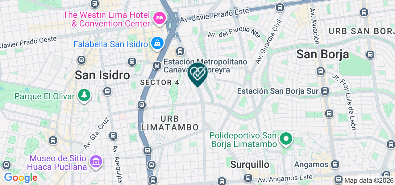 Mapa de Clinica Limatambo