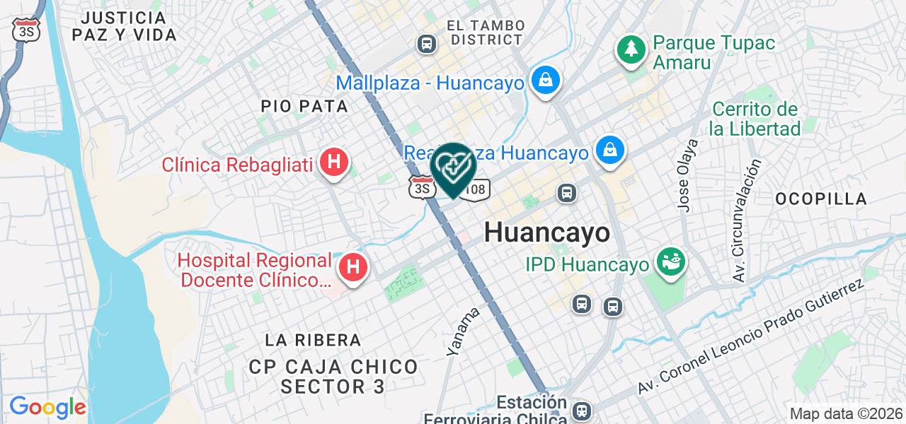 Mapa de Policlinico de la Fraternidad