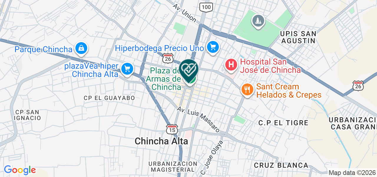 Mapa de Victor Hugo Flores y Asociados SAC