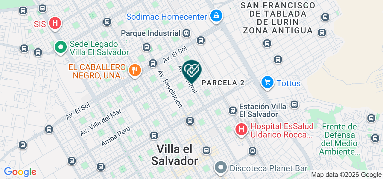 Mapa de Cayetano Heredia Sur EIRL