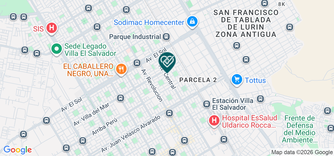 Mapa de Consultorio Obstetrico Medical Sur