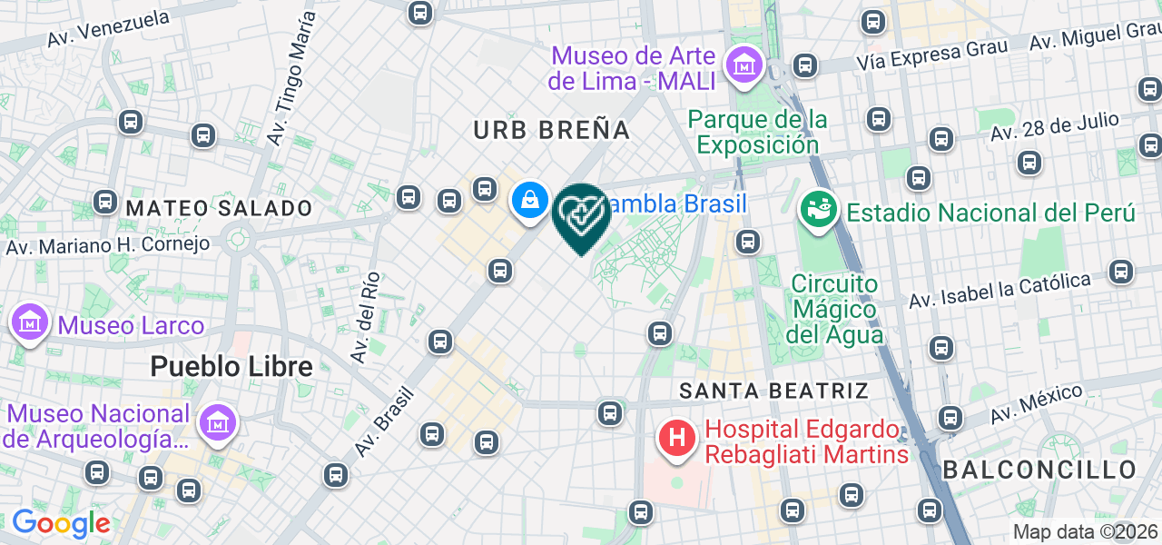 Mapa de Consultorios Medicos Sorena
