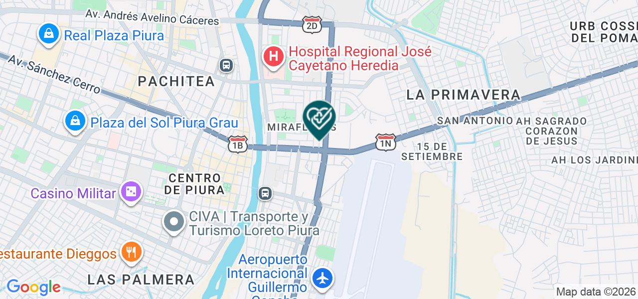 Mapa de Topico Miraflores