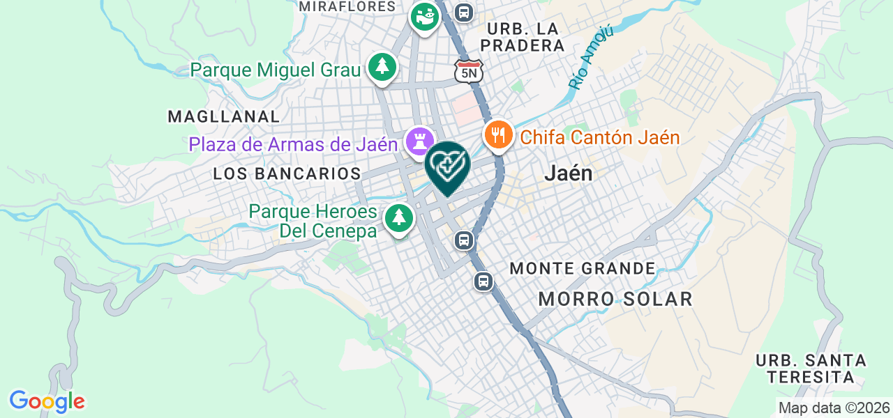 Mapa de Consultorio Medico Especializado Gastrocenter Jaen