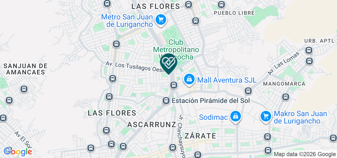 Mapa de Consultorio Dental los Jardines