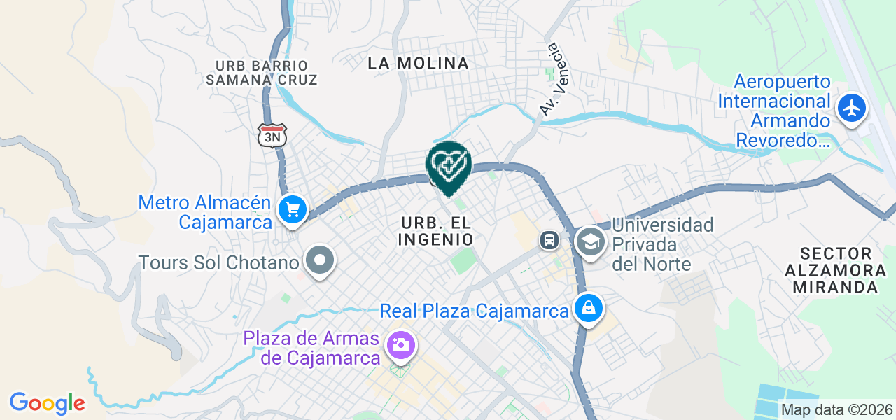 Mapa de Policlinico Pediatrico del Norte