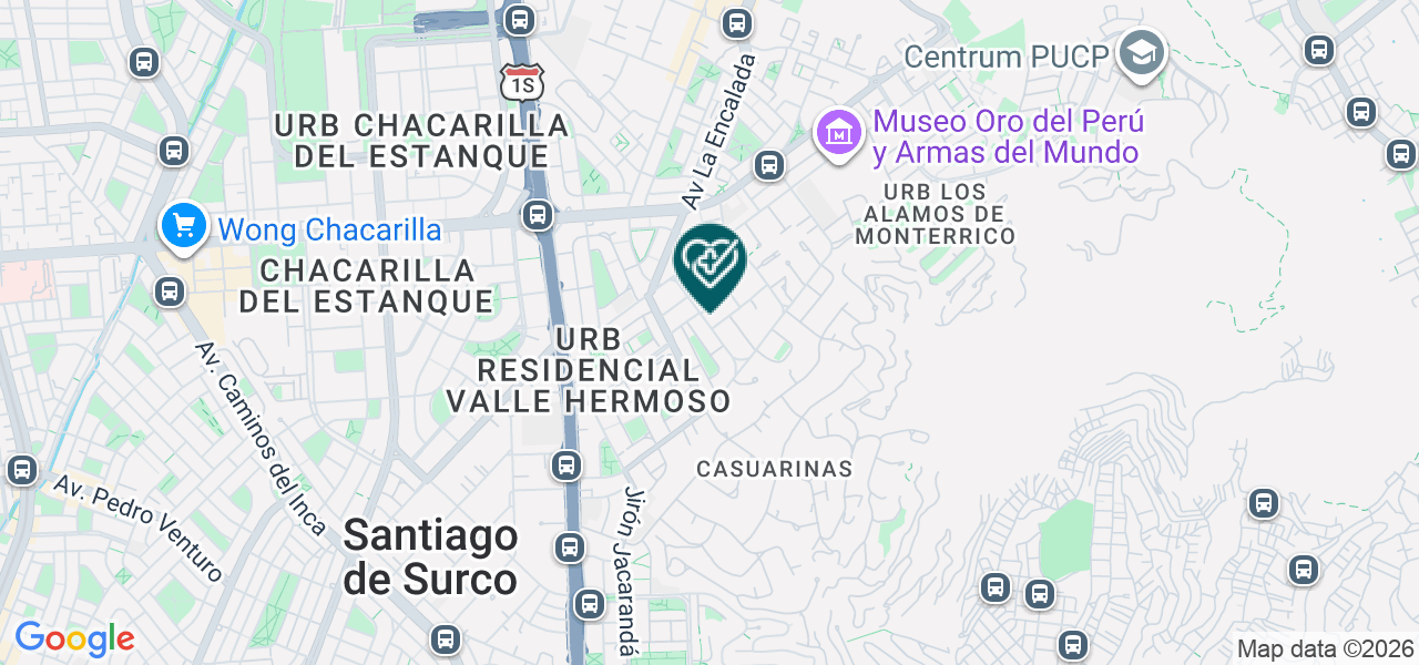 Mapa de Consultorio Medico Adalberto Bravo Ugarte