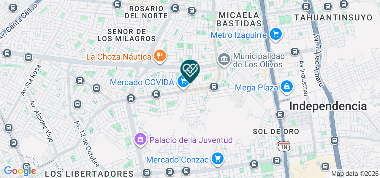 Mapa de Prevident