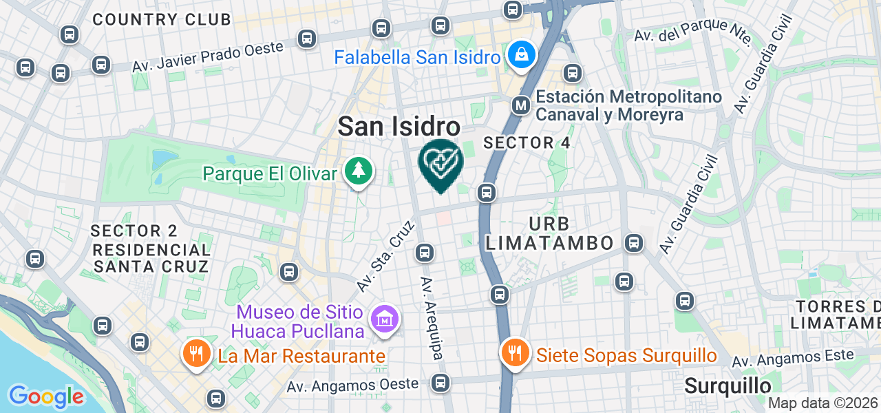 Mapa de S & N Odontólogas