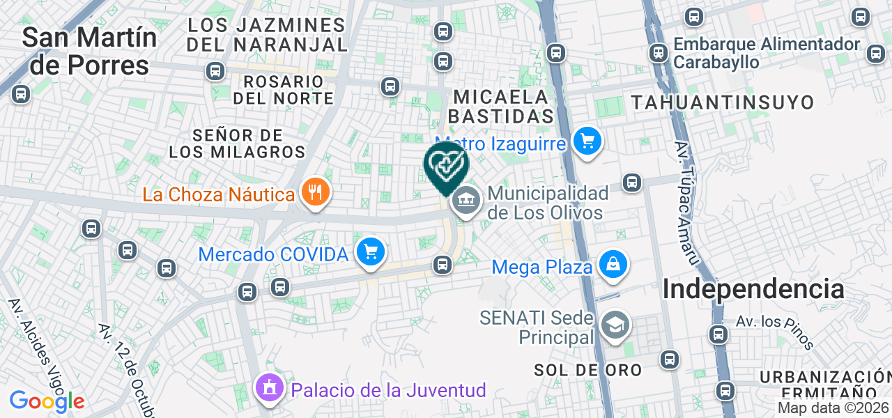 Mapa de Consultorio Medico San Bartolome
