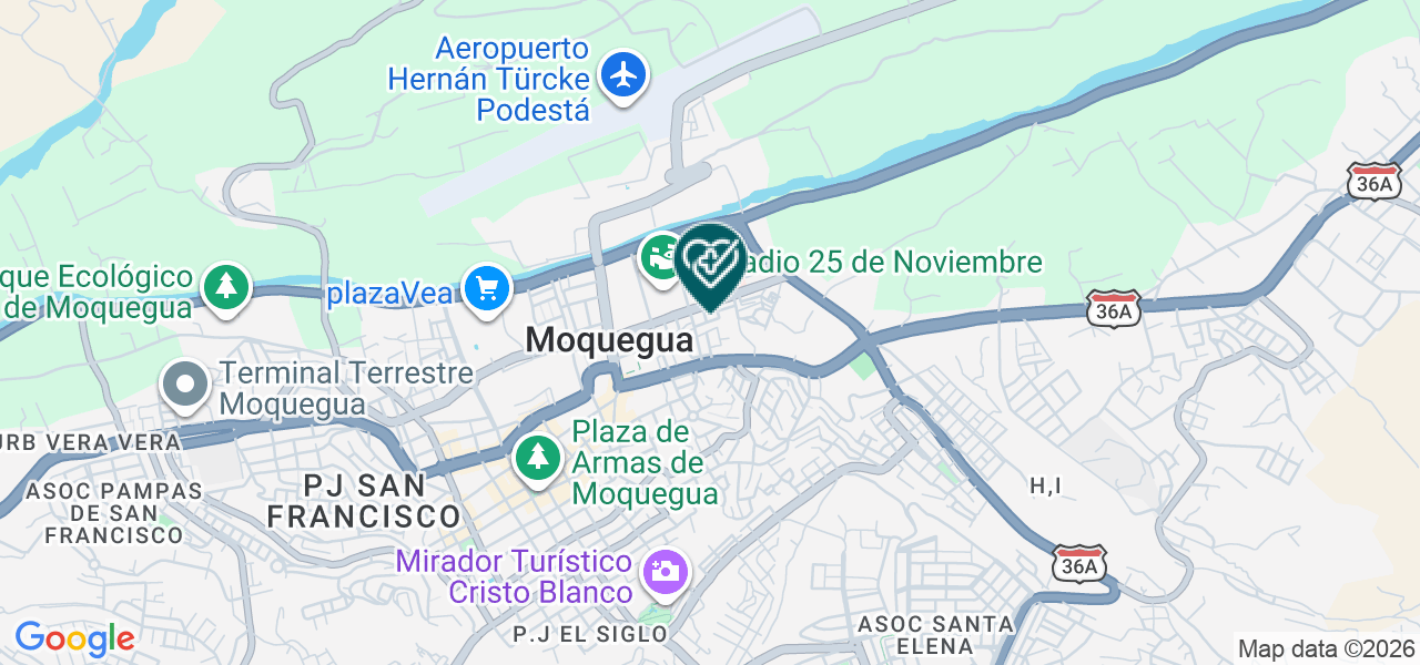 Mapa de Centro Especializado en Endocrinologia, Diabetes y Obesidad