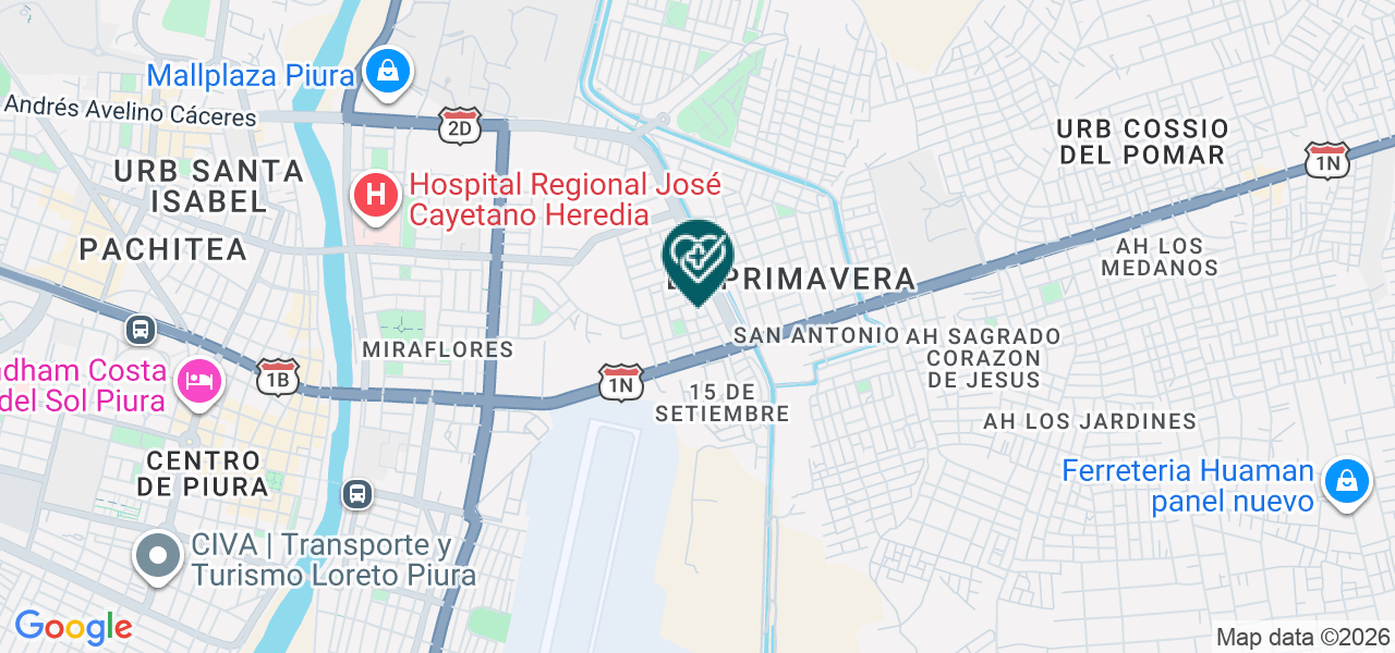 Mapa de Centro Odontologico Piura Sonrisas