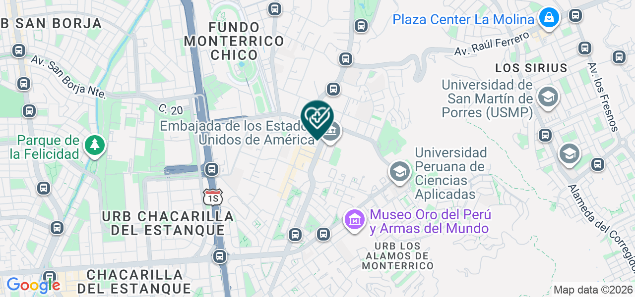 Mapa de Consultorio Dental Dr. Diego Abarca