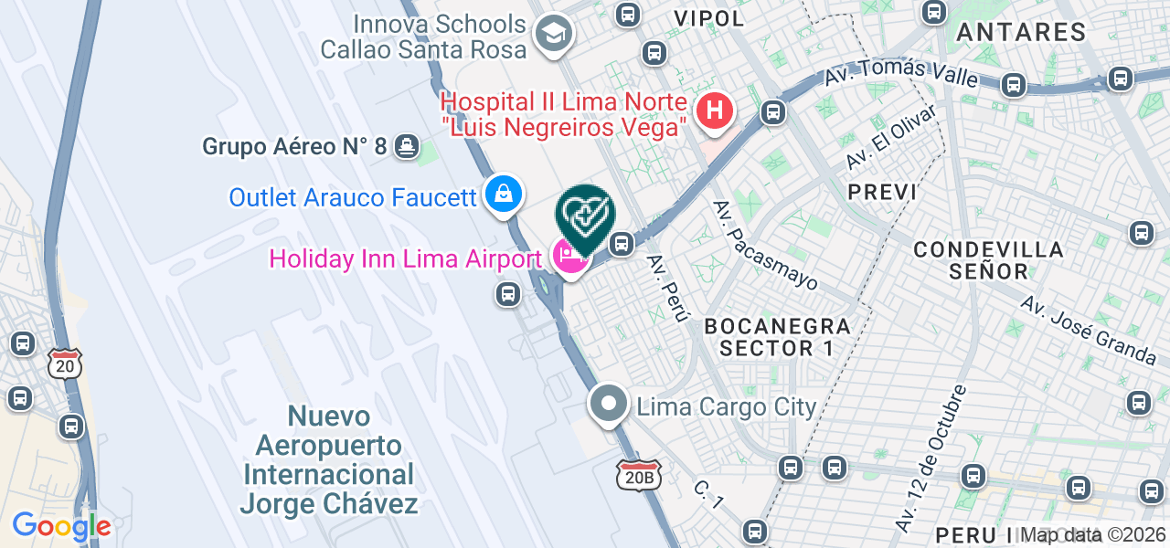 Mapa de Consultorio Odontologico Zamedent