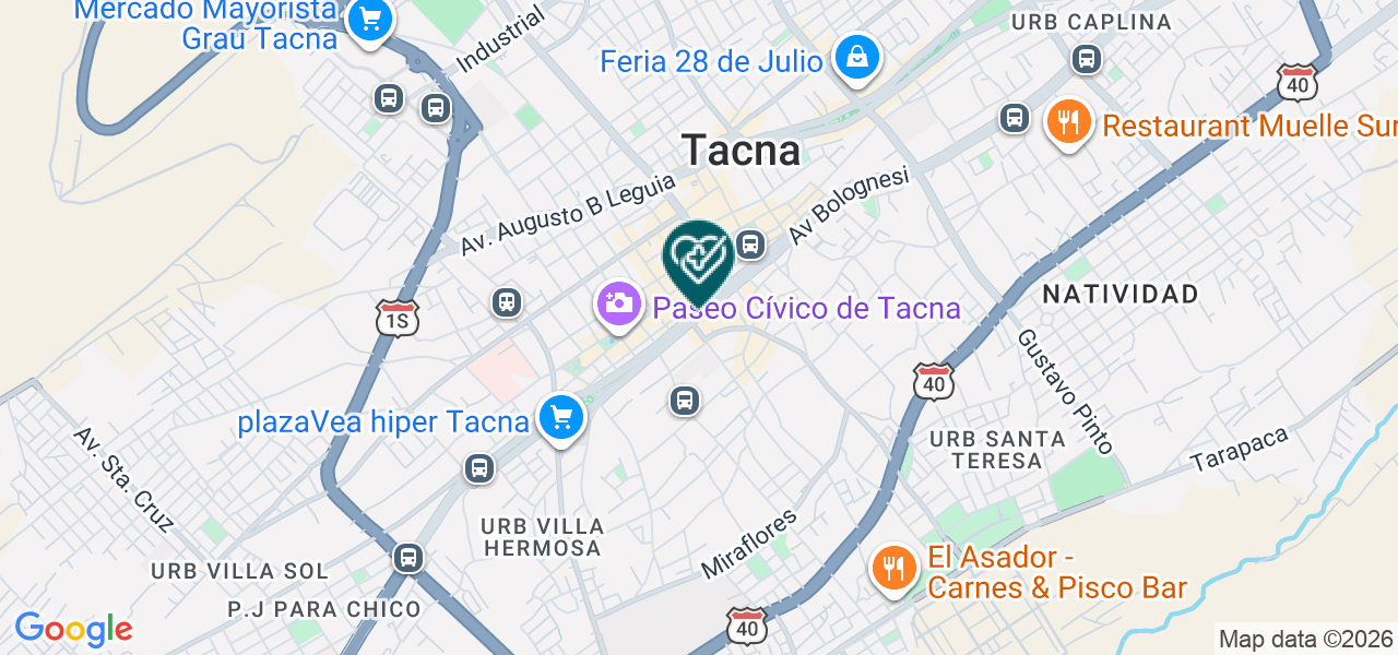 Mapa de Optica Lunas & Stylos