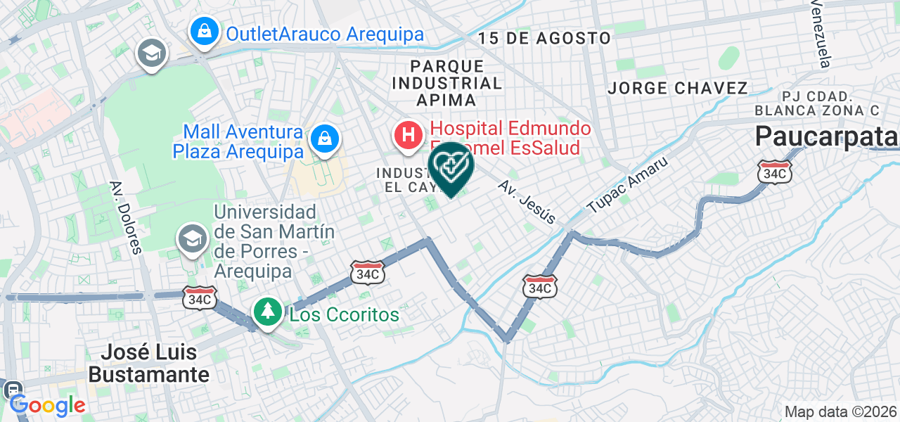 Mapa de Policlinico Jesus de la Divina Misericordia