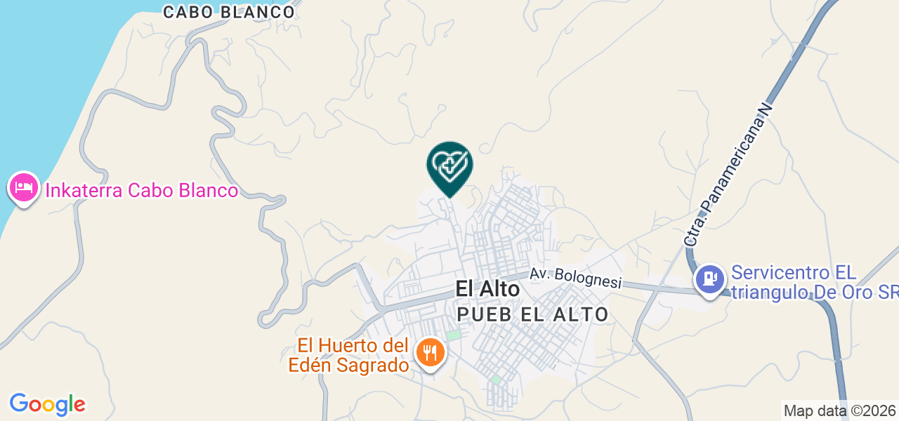 Mapa de Simedic Diagnostica - el Alto