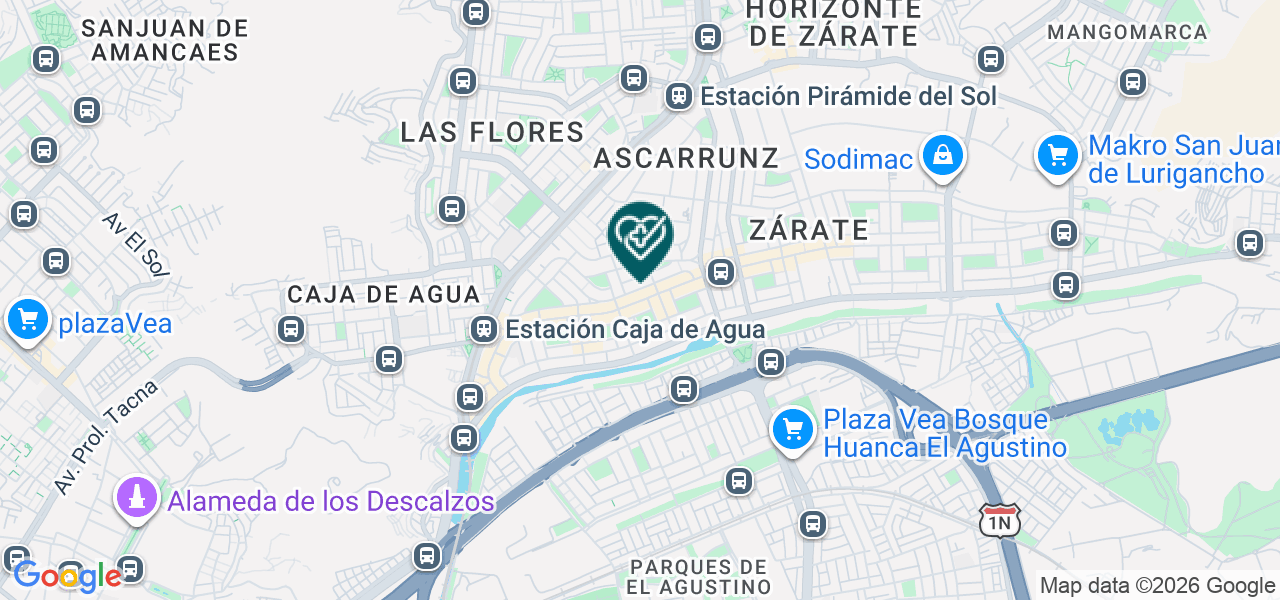 Mapa de Consultorio Femenino Zarate