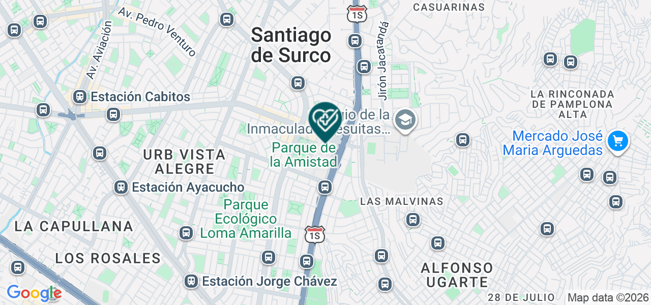 Mapa de Centro Medico Urp