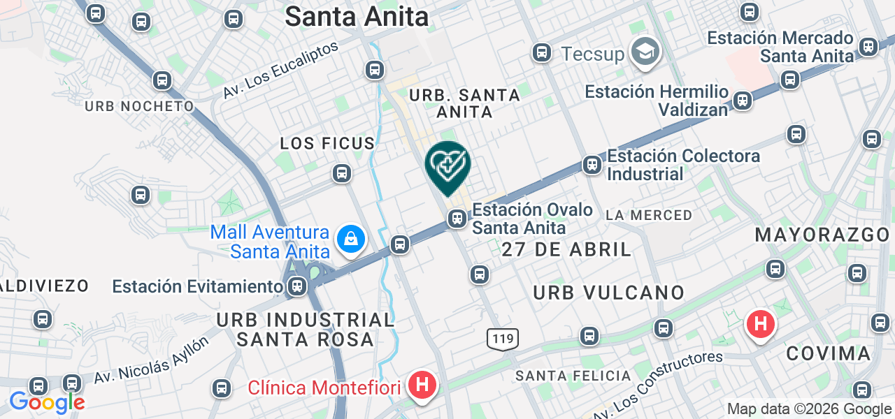 Mapa de Consultorio Obstetrico " Santa Maria