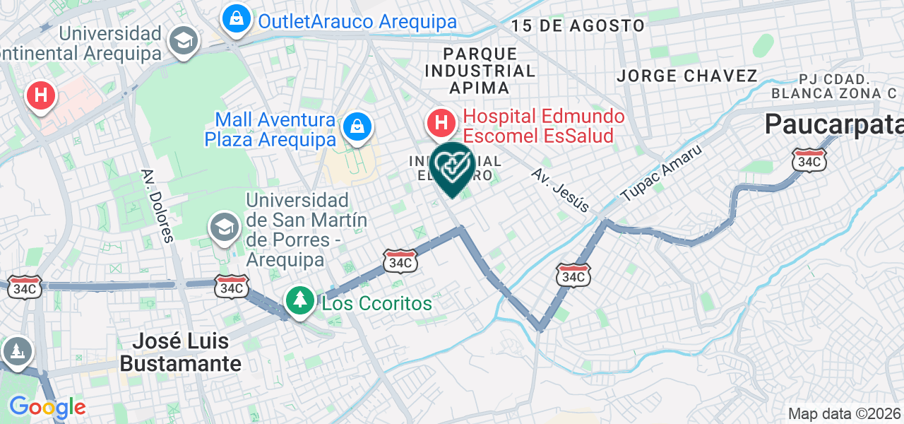 Mapa de Policlinico Santisimo Sagrado Corazon de Jesus S.A.C.