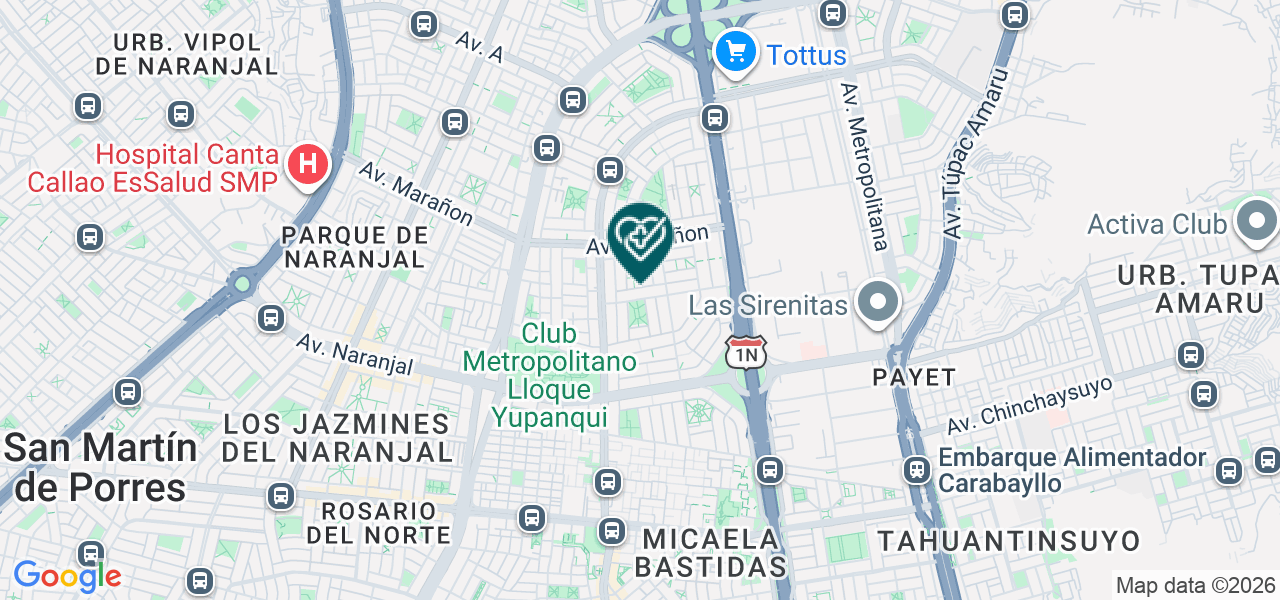 Mapa de Centro del Riñon S.A.C.