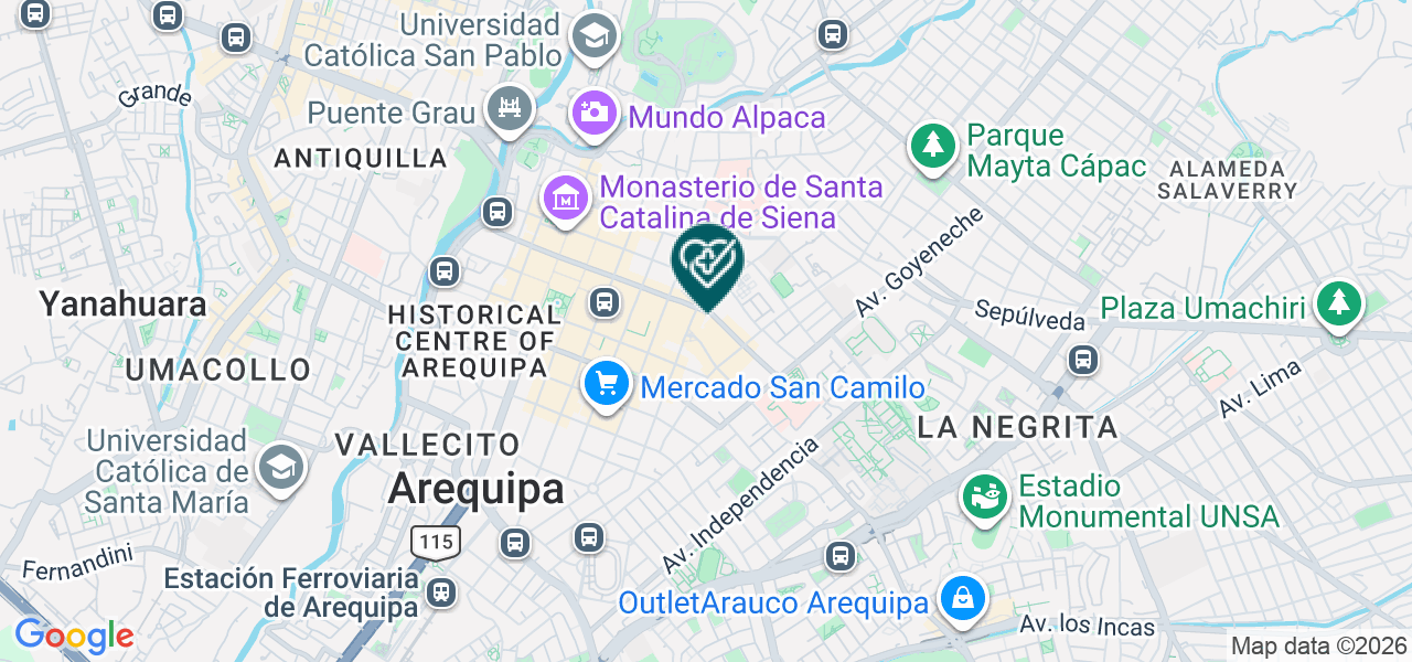 Mapa de Consultorio Médico Quirúrgico