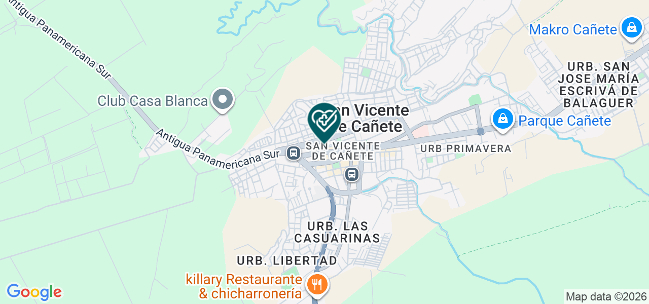 Mapa de Centro Medico Santa Rosa E. EIRL