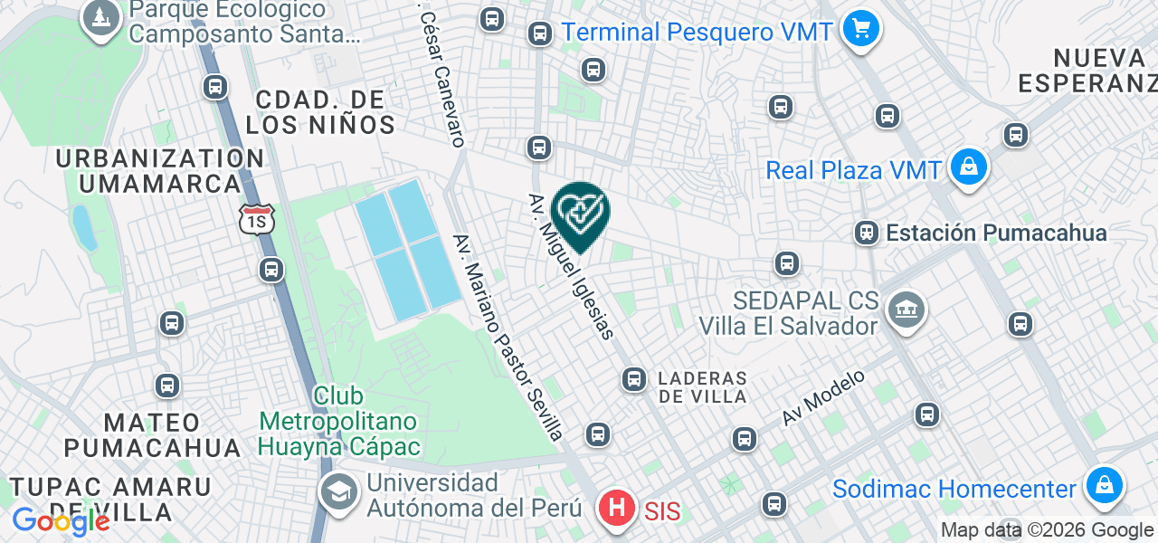 Mapa de Rosalia Elena Zevallos Chaname