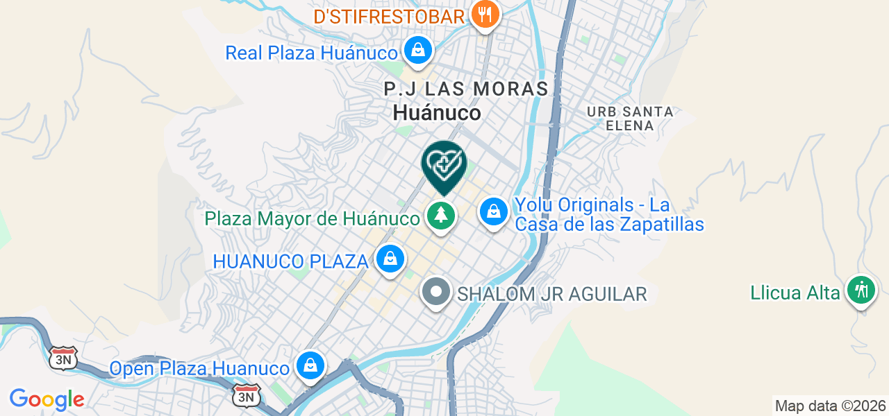 Mapa de Uroginomedic EIRL