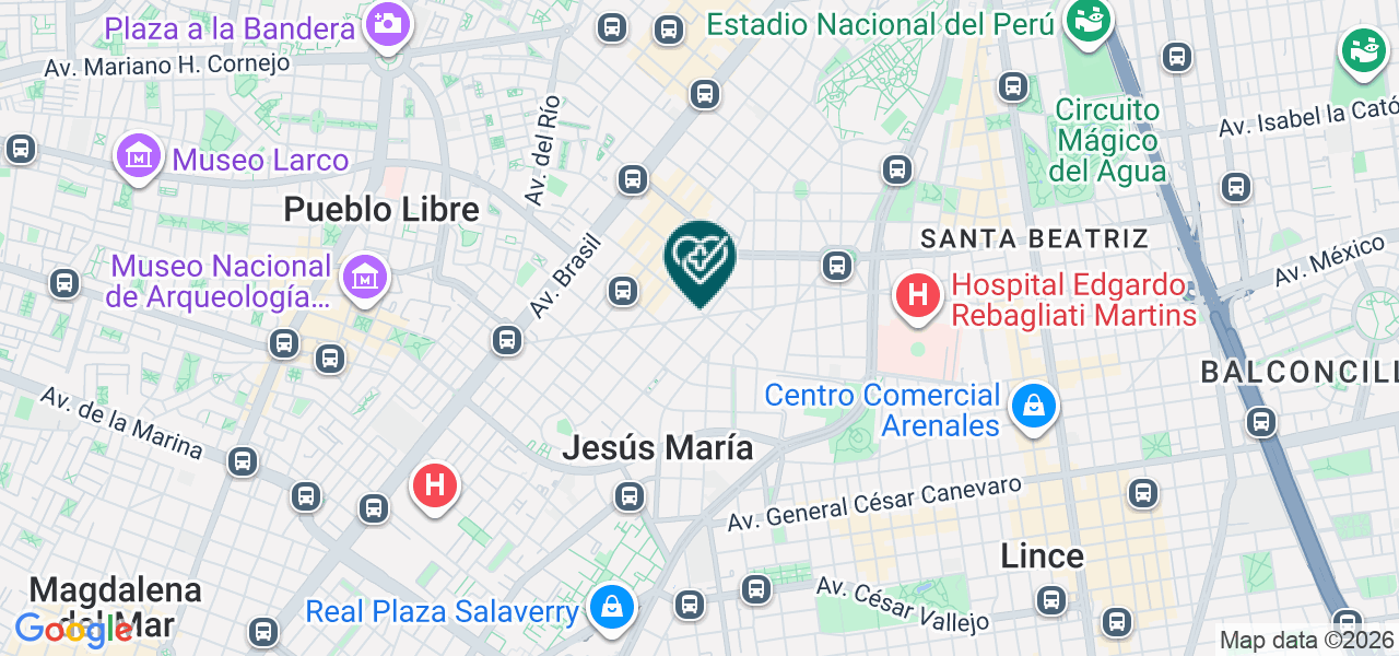 Mapa de Gonzalez Castañeda Olga Maria