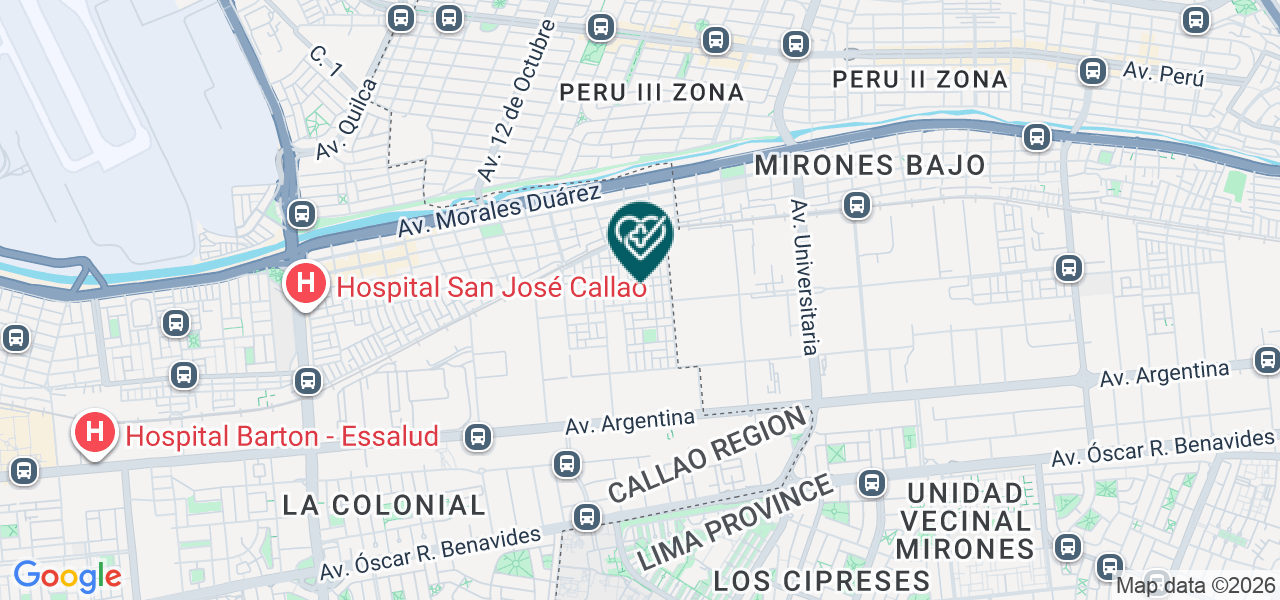 Mapa de Centro Odontologico Prisma