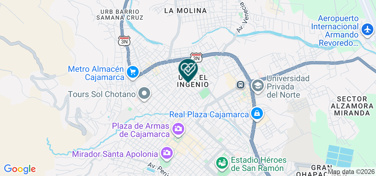 Mapa de Centro Dental Odontocenter