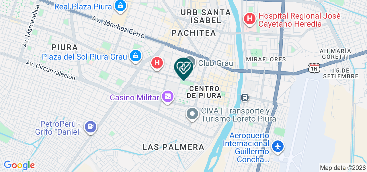 Mapa de Centro de Especialidades Medicas Santa Maria