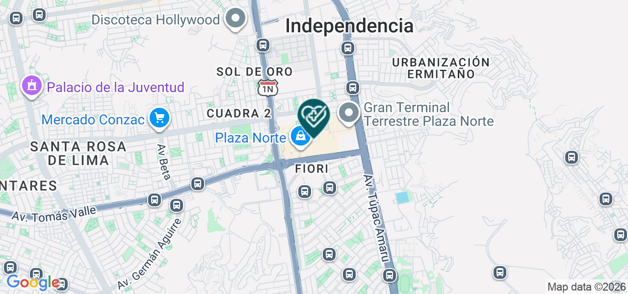 Mapa de Integra Salud Ocupacional