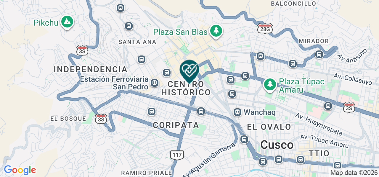 Mapa de Ceradent Cusco
