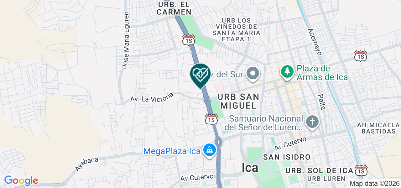 Mapa de Sanitas World