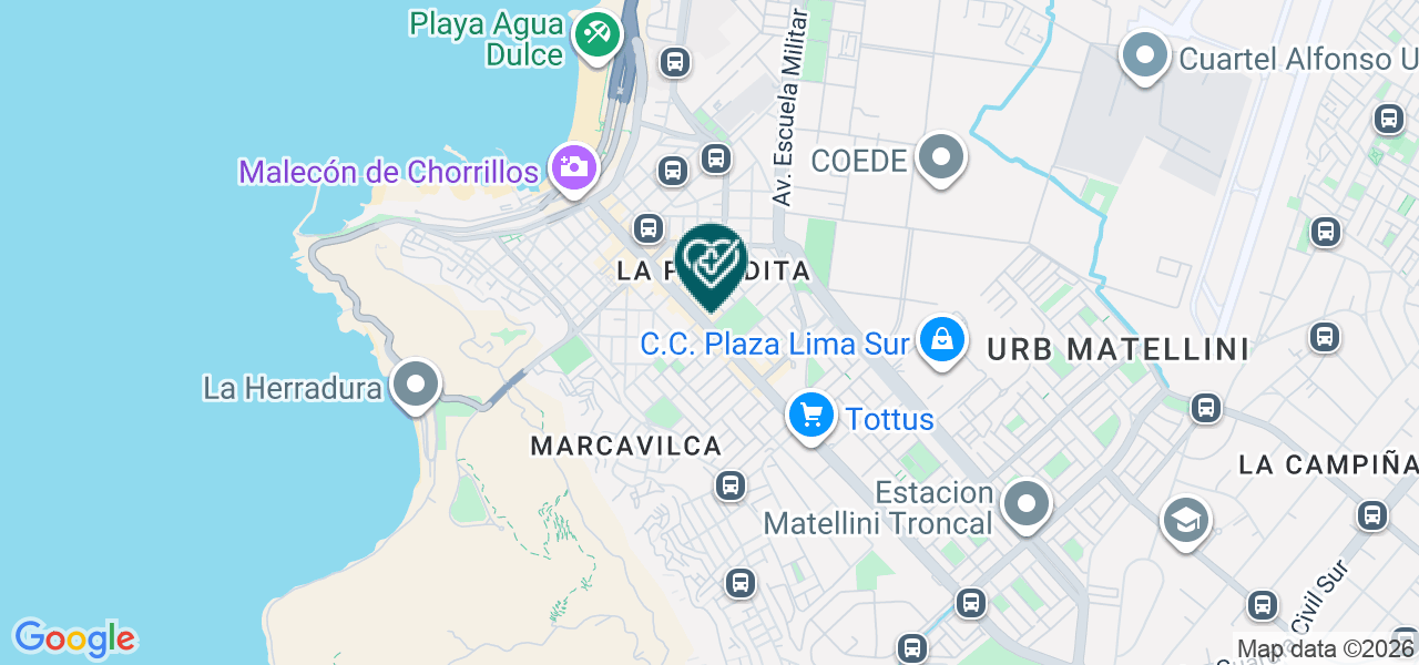 Mapa de Vitality Center SAC