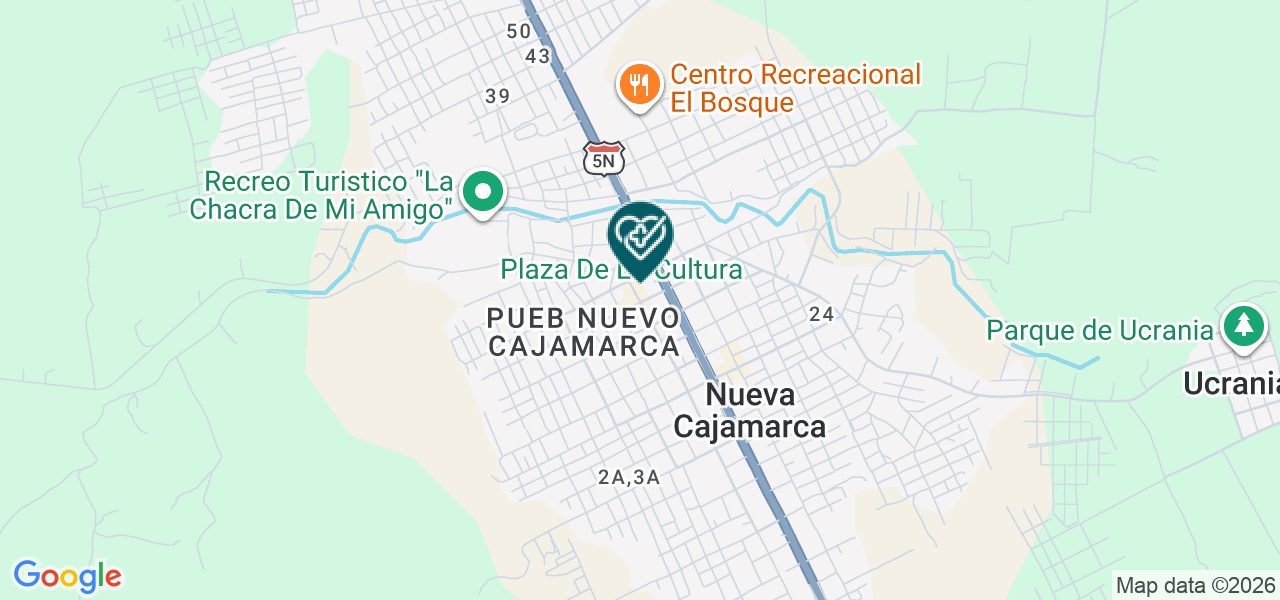 Mapa de Laboratorio Clinico Luz Divina