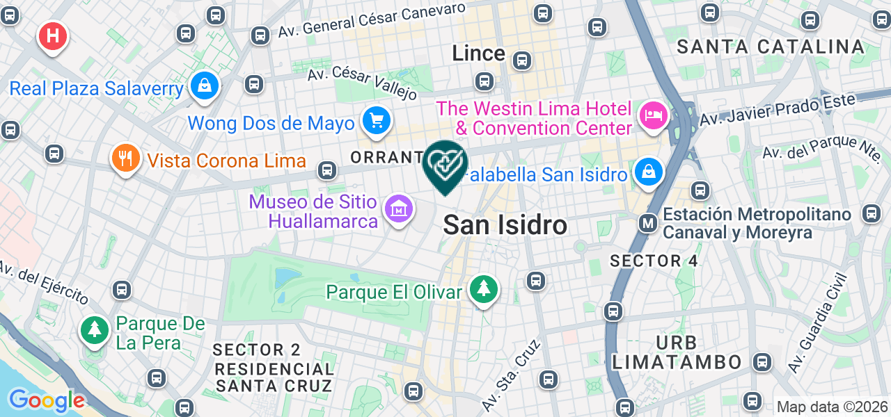 Mapa de Consultorio Odontologico Clidenza