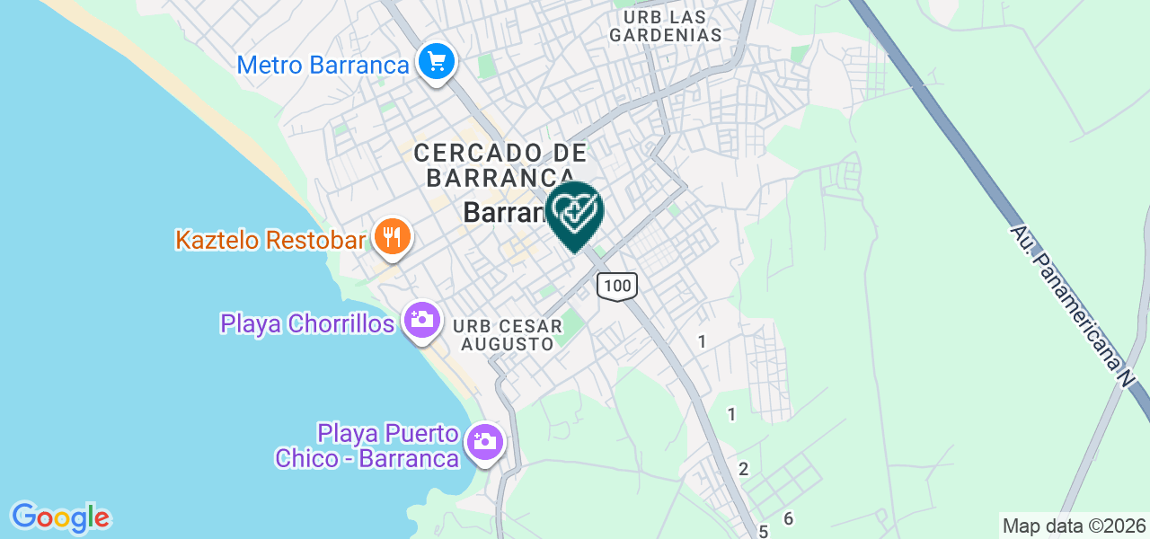 Mapa de Especialidades Médicas "san Agustín