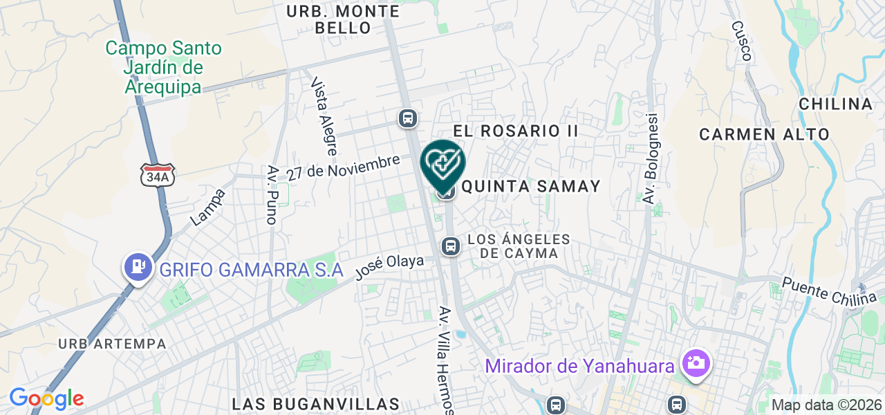 Mapa de Centro Odontologico Staff Dental Aqp